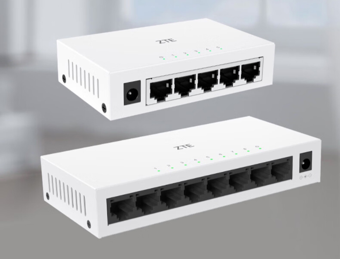 中興發布 SW1005 千兆交換器 企業級簡易網絡新選擇，起售價 79 元